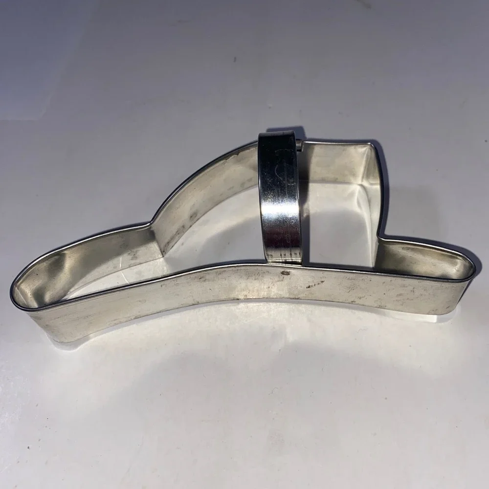 Firefighter Hat Cookie Cutter Vintage Metal‎ with Tag USA Made Novelty